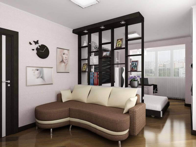 soggiorno camera da letto 17 mq interior design