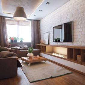 slaapkamer-woonkamer 18 m² ontwerp ideeën