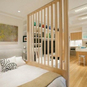 bedroom-living room 18 sq.m. design ideas