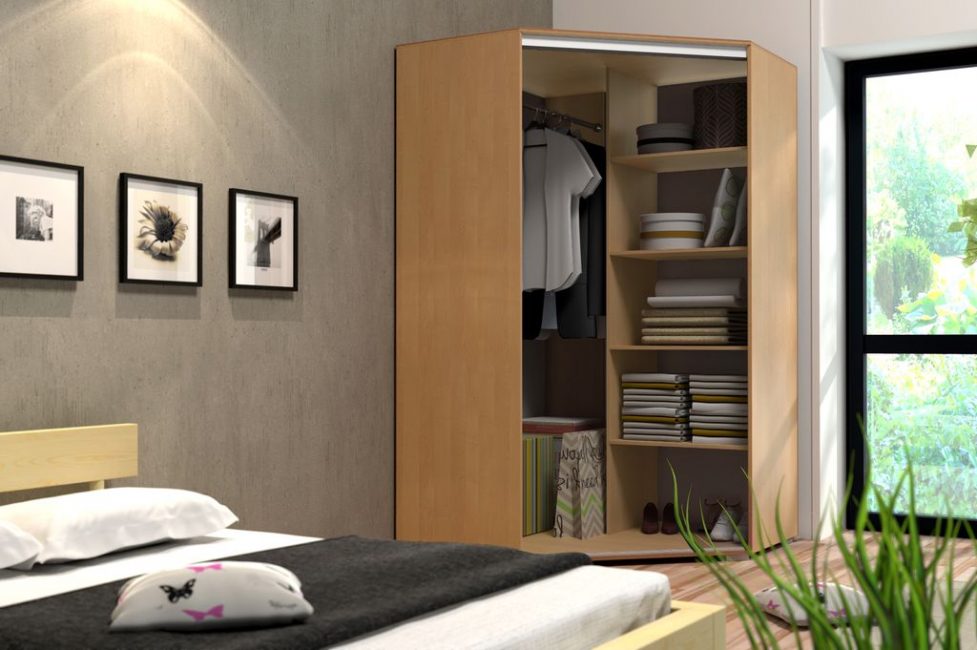 corner bedroom wardrobe decor ideas