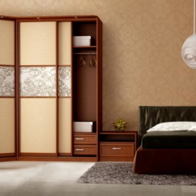 bedroom with corner closet ideas ideas