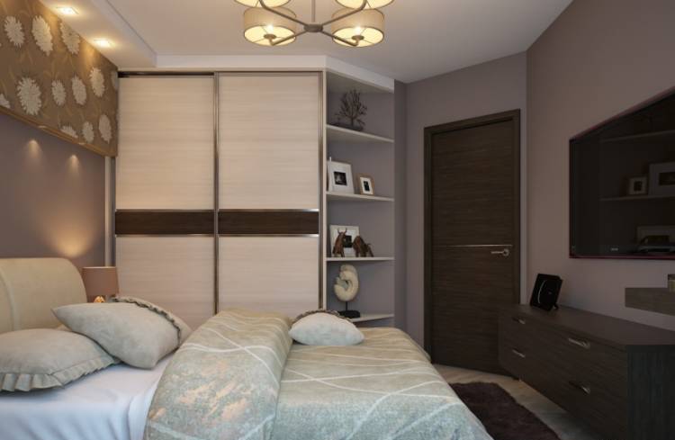 bedroom with corner closet ideas