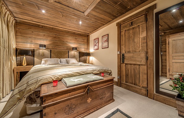 design d'intérieur de chambre de style chalet