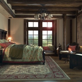 brown bedroom design photo