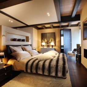 idei de design maro dormitor