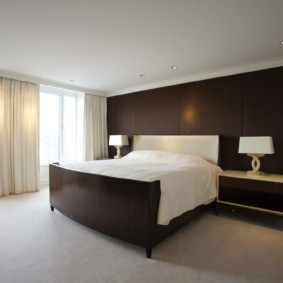 brown bedroom design photo