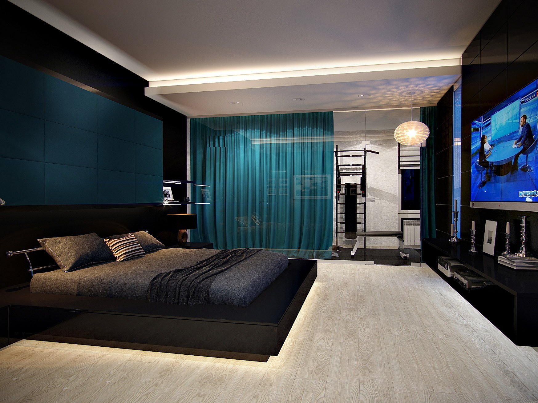 fotografie de proiectare dormitor de înaltă tehnologie