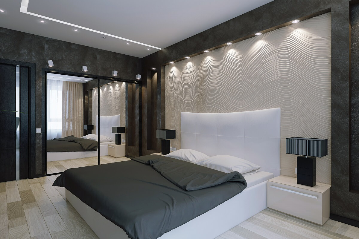 idei de design de dormitor de înaltă tehnologie