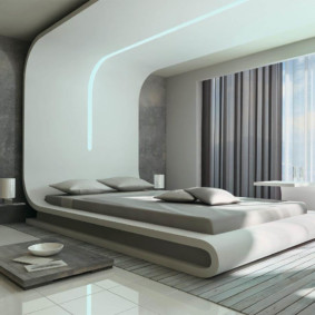 Opțiuni foto pentru dormitor de înaltă tehnologie