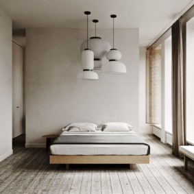 minimalizmo stiliaus miegamojo dekoro idėjos