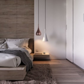 minimalismi makuuhuoneen suunnitteluideoita