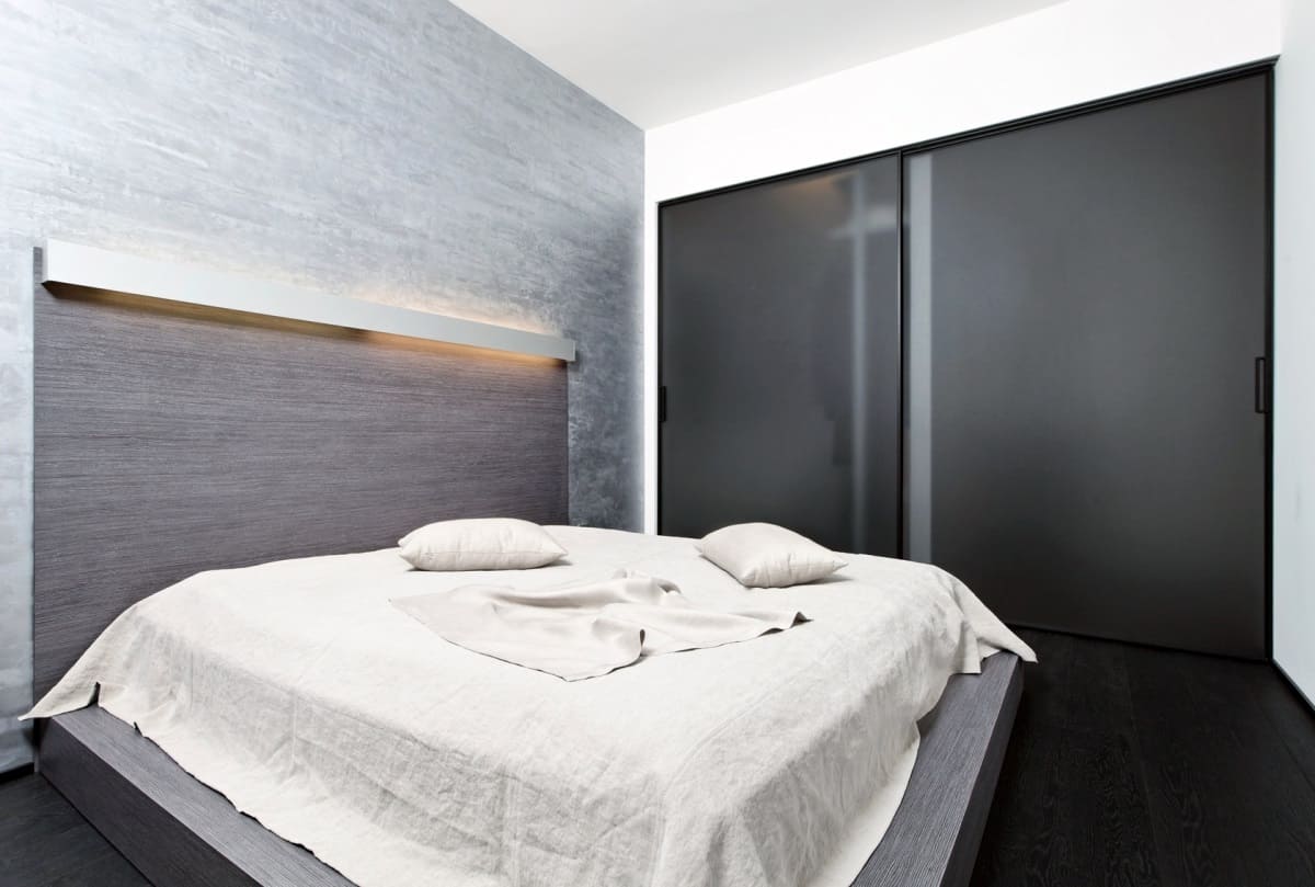opções de fotos de quarto de estilo minimalista
