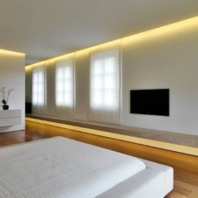minimalistická spálňa