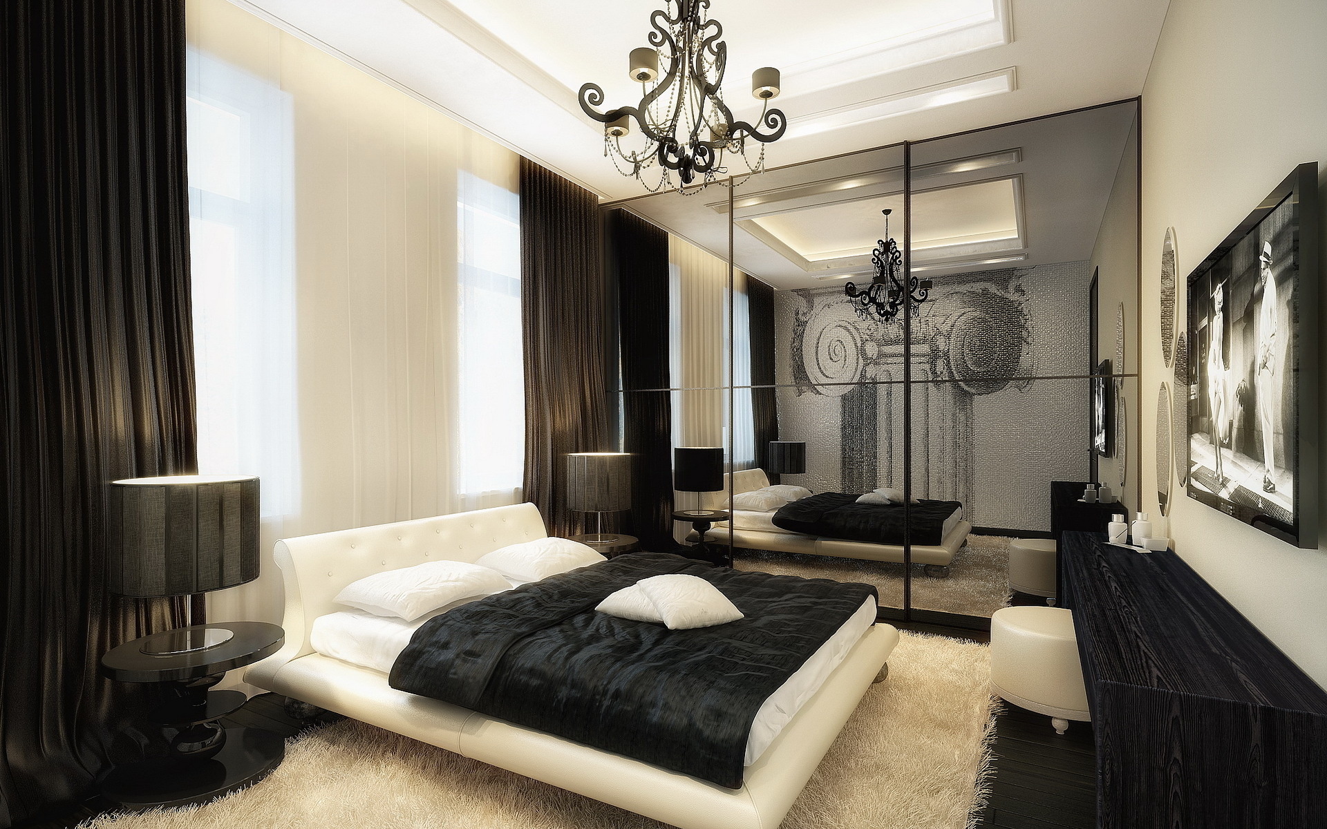 Art Nouveau bedroom photo design