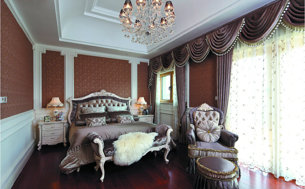 neoclassical bedroom design photo