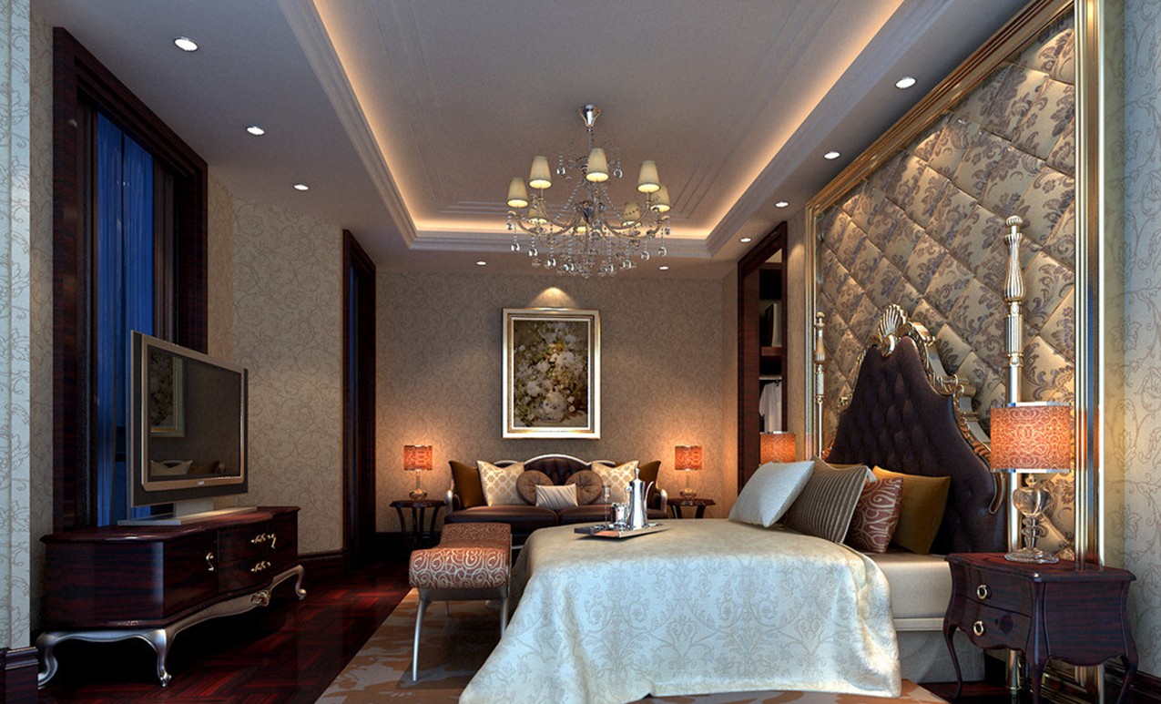 neoclassical bedroom photo