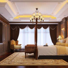neoklasicisma guļamistabas dizaina idejas