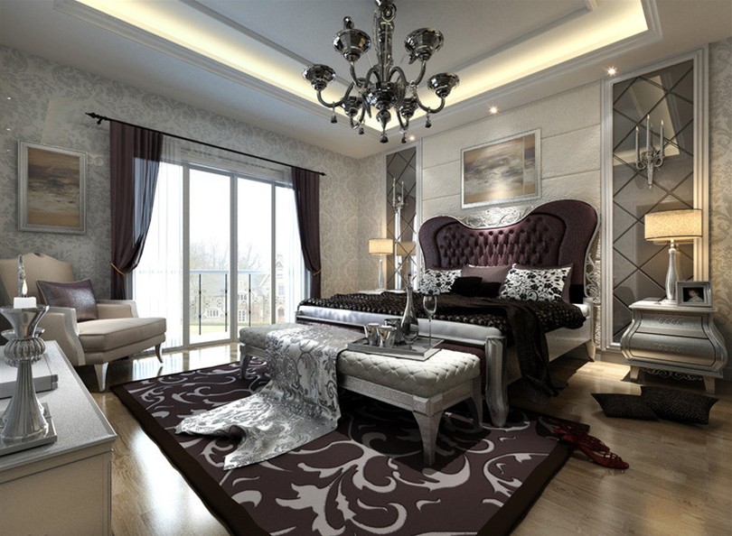 neoklasyczna sypialnia