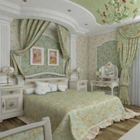 trang trí phòng ngủ provence