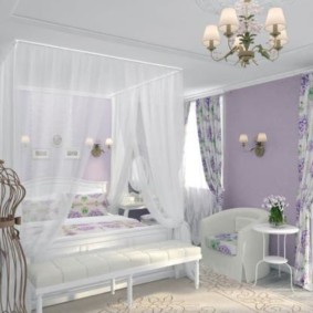 Decor foto dormitor în stil Provence
