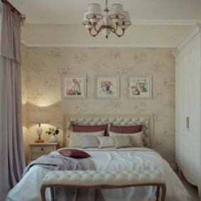 Fotografie de design dormitor în stil Provence