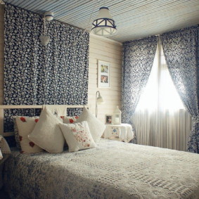 Phòng ngủ dệt ảnh phong cách Provence