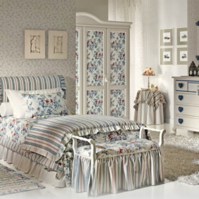 Opțiuni de fotografie în dormitor în stil Provence