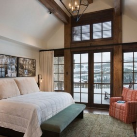 chalet bedroom photo decor