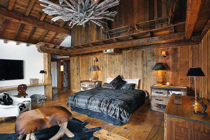 chalet bedroom design photo