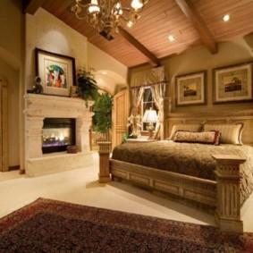 chalet bedroom interior photo
