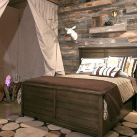 Chambre de style chalet