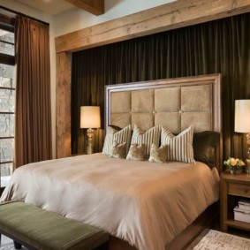 chambre de style chalet