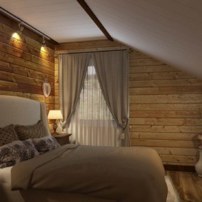 chambre de style chalet