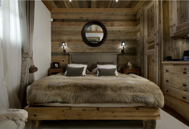 chalet style bedroom