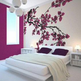 Schlafzimmerdesign im japanischen Stil