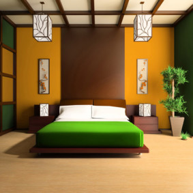 japoniškų miegamųjų idėjų apžvalgos