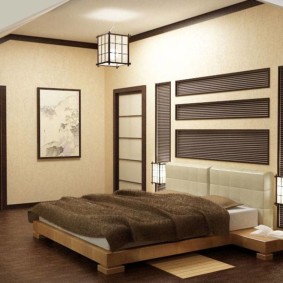 nápady na dizajn japonskej spálne