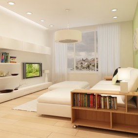 obývačka obývacia izba 18 m2 s podstavcom