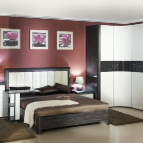 corner wardrobe in the bedroom interior ideas