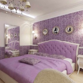 lila hálószoba típusú tervezés