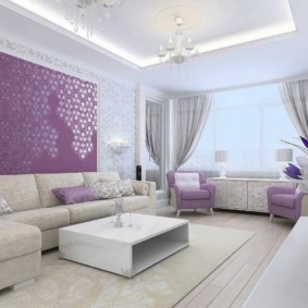 lila hálószoba dekorációs típusok