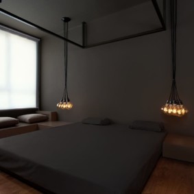 minimalismi tyyli makuuhuoneen suunnitteluvaihtoehtoja