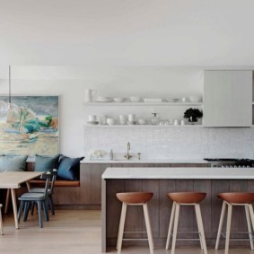 modern design kitchen dinning room