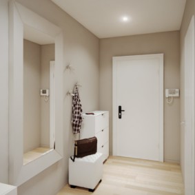 long corridor in the apartment minimalism