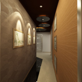 long corridor in apartment options