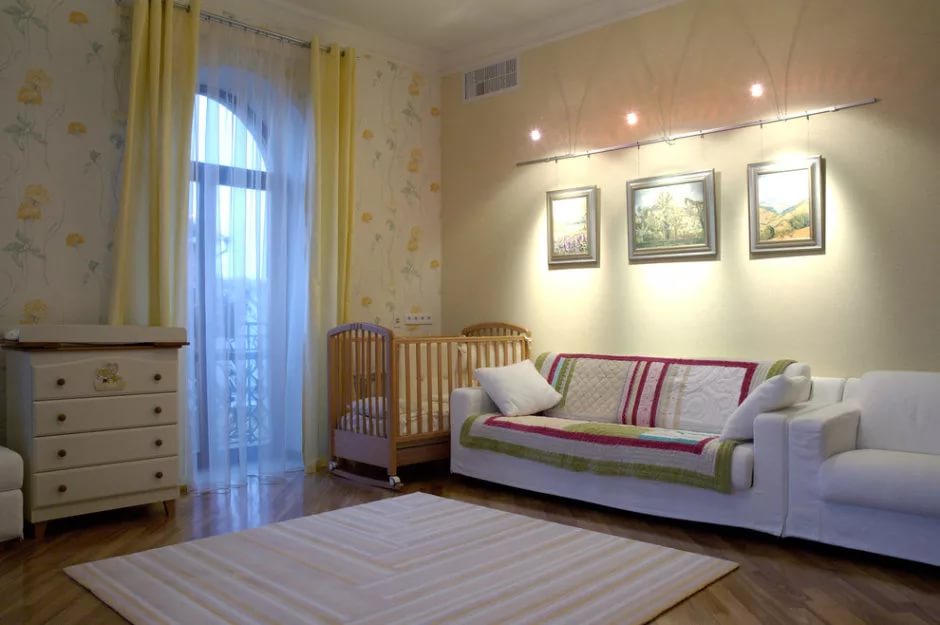 dormitor și copii într-o fotografie de design a unei camere