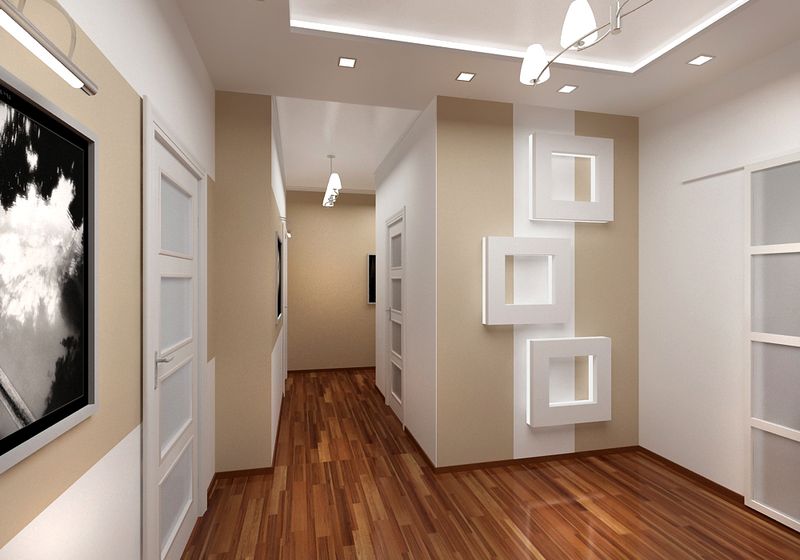 folyosó egy panel házban található lakásban