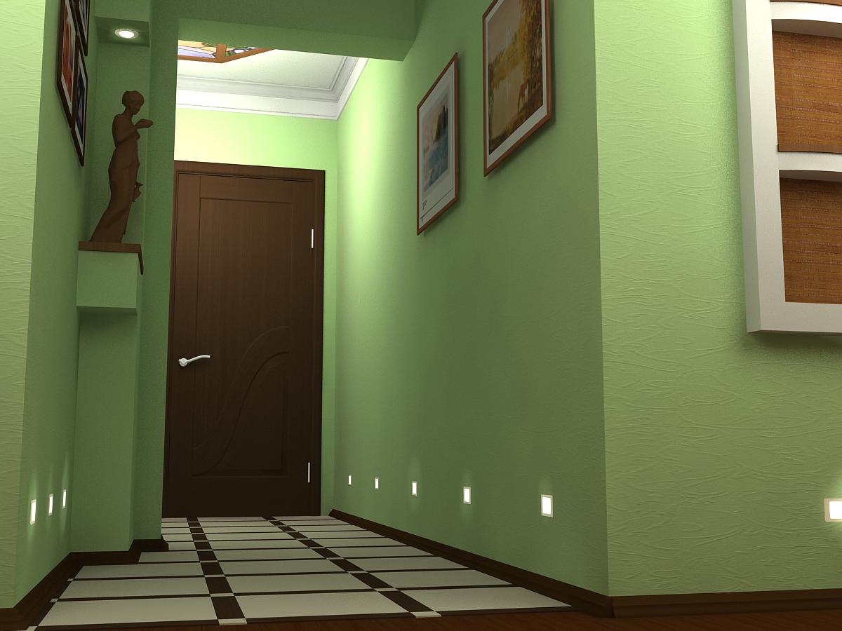 korytarz w mieszkaniu z panelami