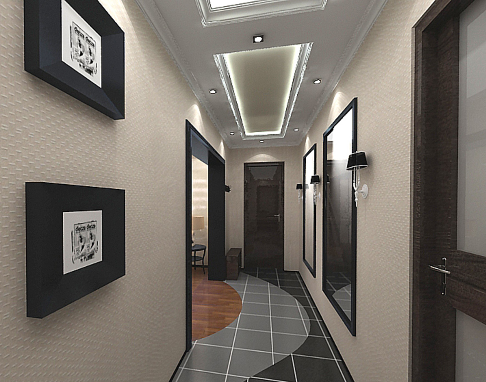 koridor sa isang apartment ng panel house