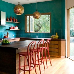 kitchen in a country house decor